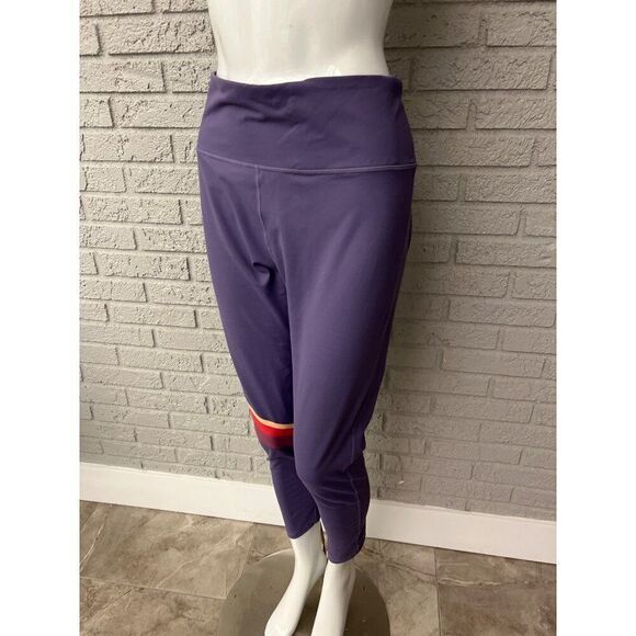 FabFitFun Women Purple Leggings with Stripes Size 2XL - Picture 3 of 8